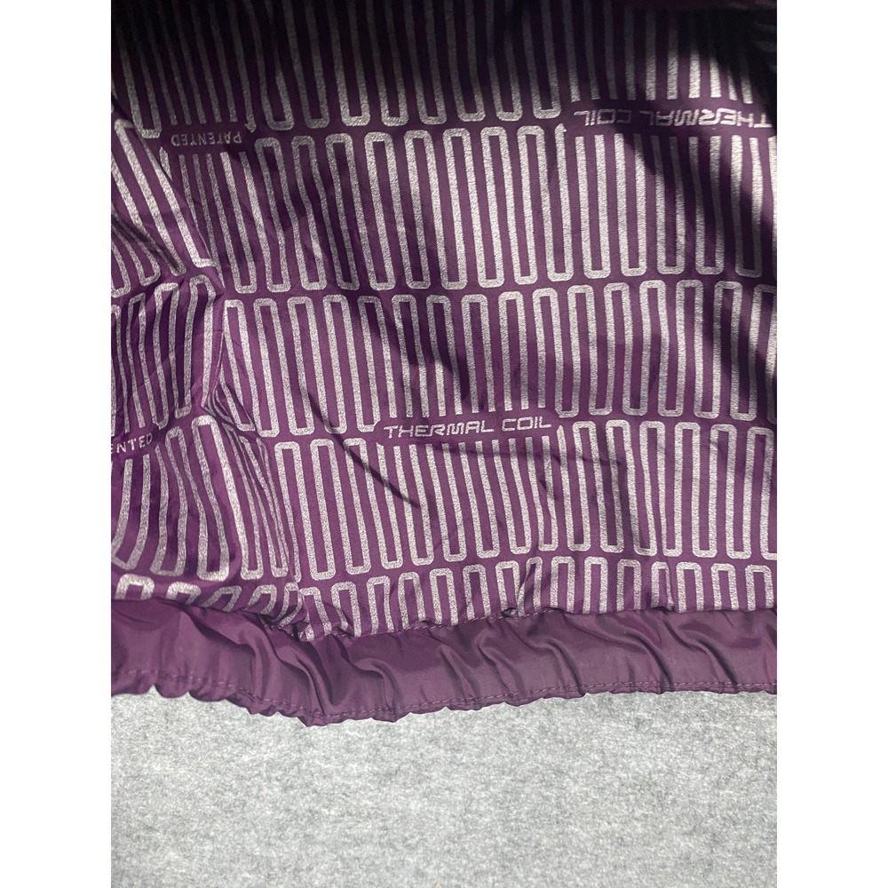 Columbia Womens Thermal Coil Insulated Puffer Jacket Purple Full Zip Medium - Picture 8 of 9
